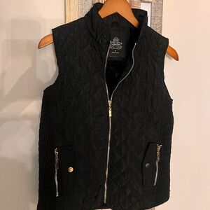 Black Quilted Vest S